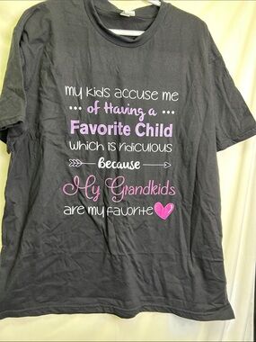 My Grandkids Are My Favorite - Black Tee